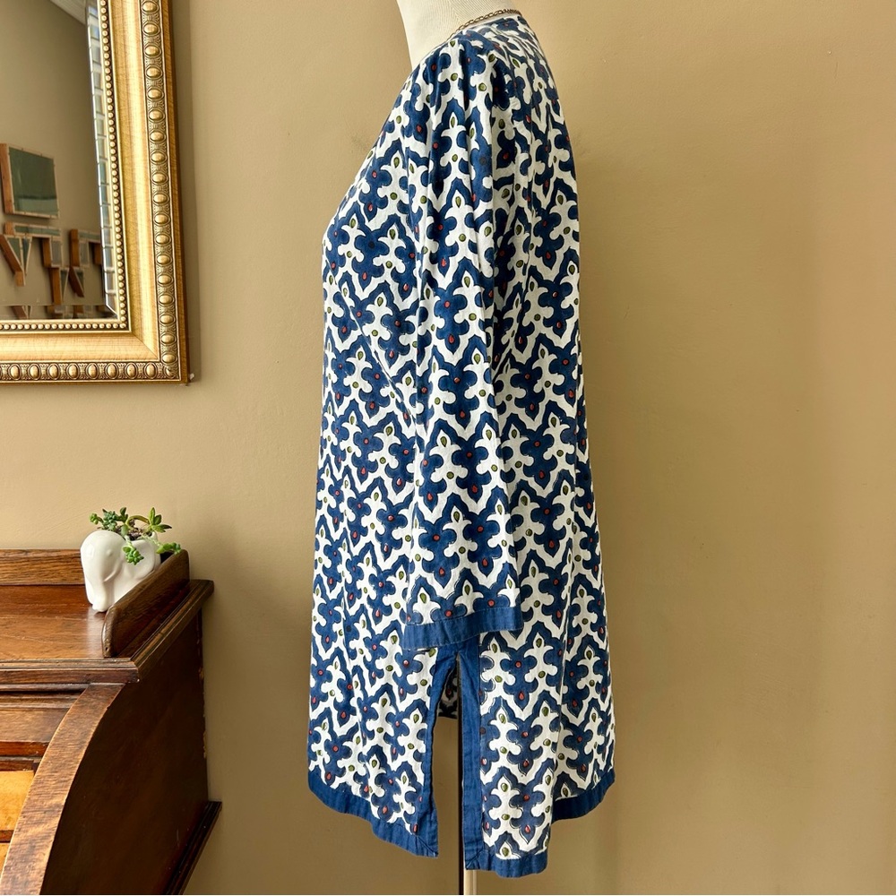 Roberta Roller Rabbit Roberta Freymann Block Print Tunic Size Medium M - Picture 3 of 10